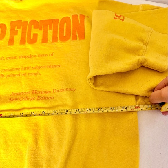 Urban 0utfitters Pulp Fiction Graphic Sweatshirt - Yellow - Picture 8 of 9